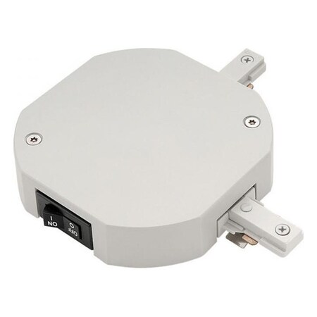Wac Us White 1 Amp 120 Watt Double Live End Track Current Limiter For L-Track TLL-LI-1-1A-BK